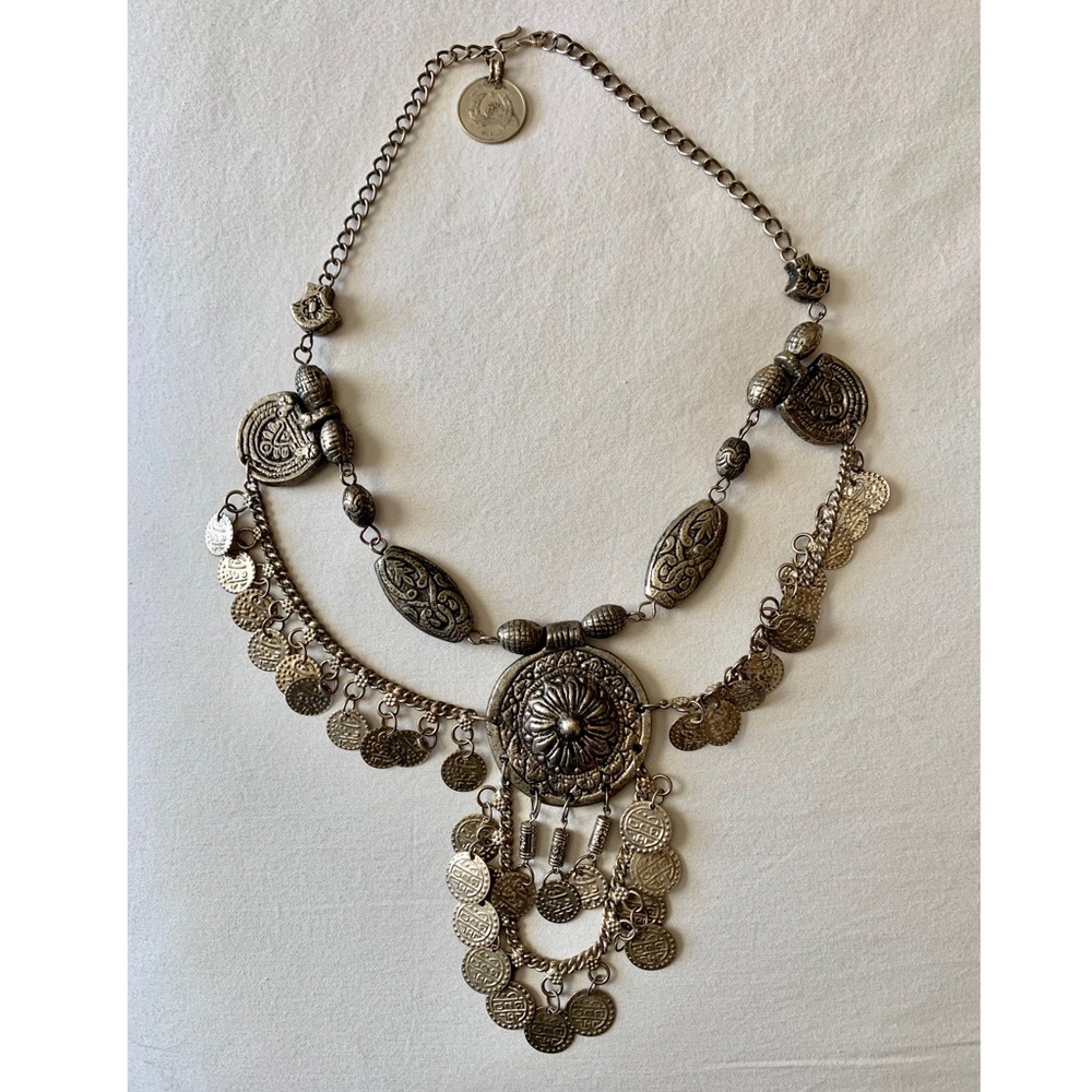 Metal Coin Chain Necklace